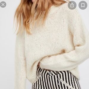 Free People Fluffy Crew Sweater